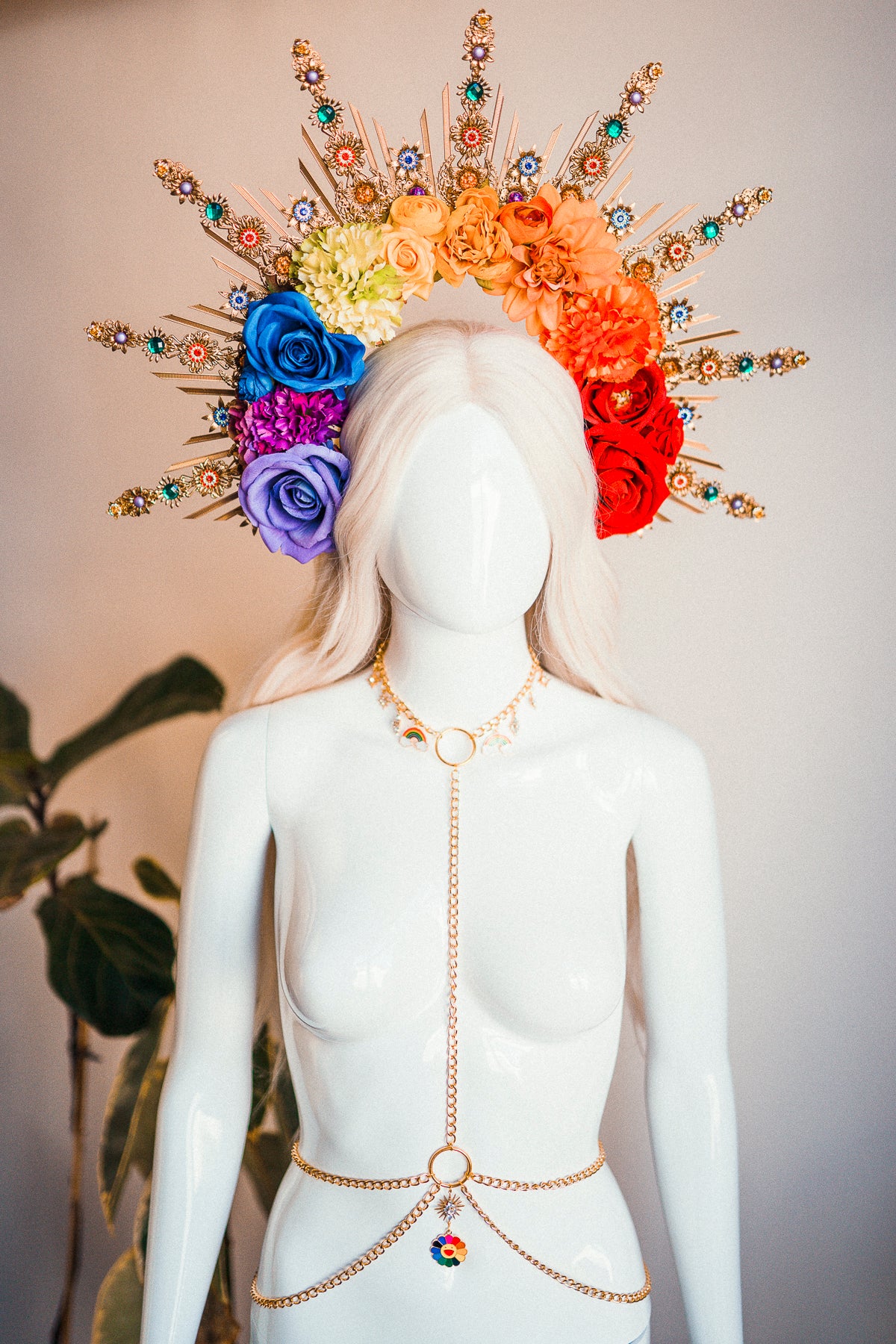 Pride Flower Halo Crown