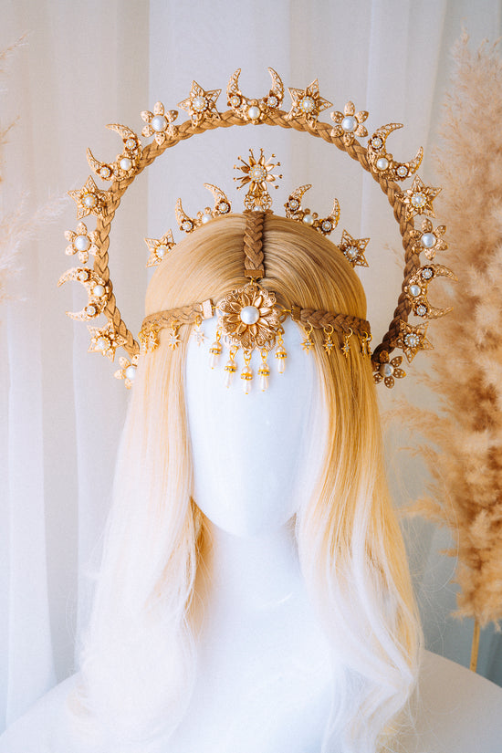 Gold Halo Crown Boho Collection