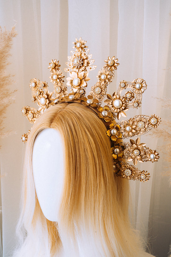Gold Moon Crown Boho Collection