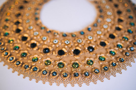 Load image into Gallery viewer, Cleopatra necklace Gold Choker Necklace
