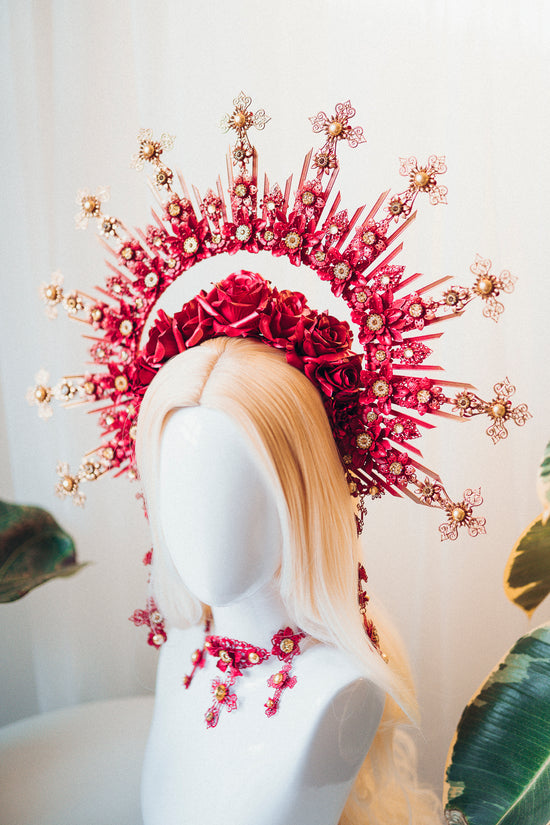Red Halo Crown Madonna Collection