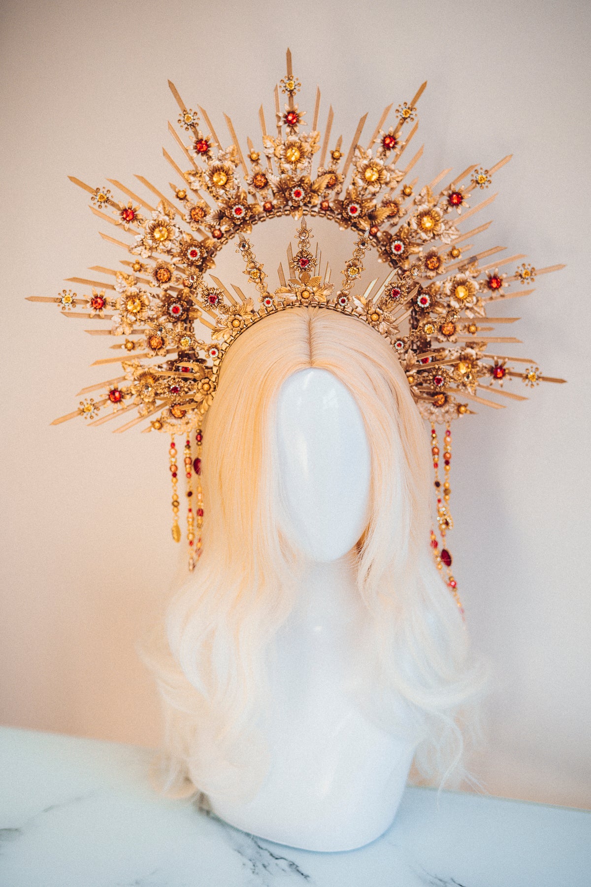 Queen Gold Halo Crown