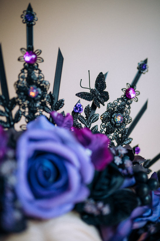 Flower Halo Crown Purple