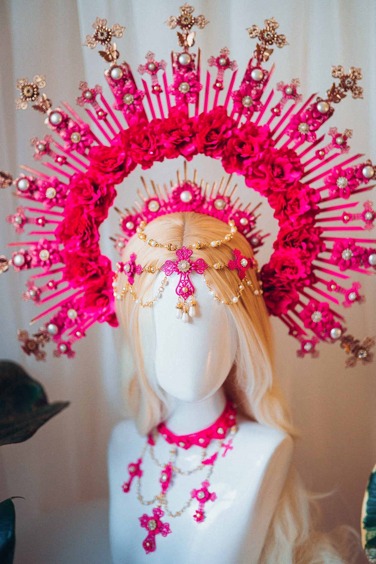 Pink Halo Crown Madonna Collection