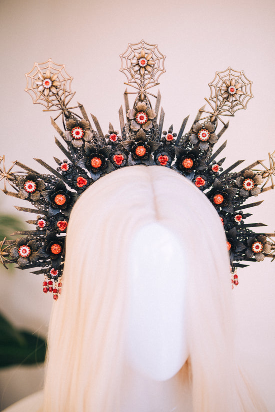 Spider Crown Halloween Costume Headpiece