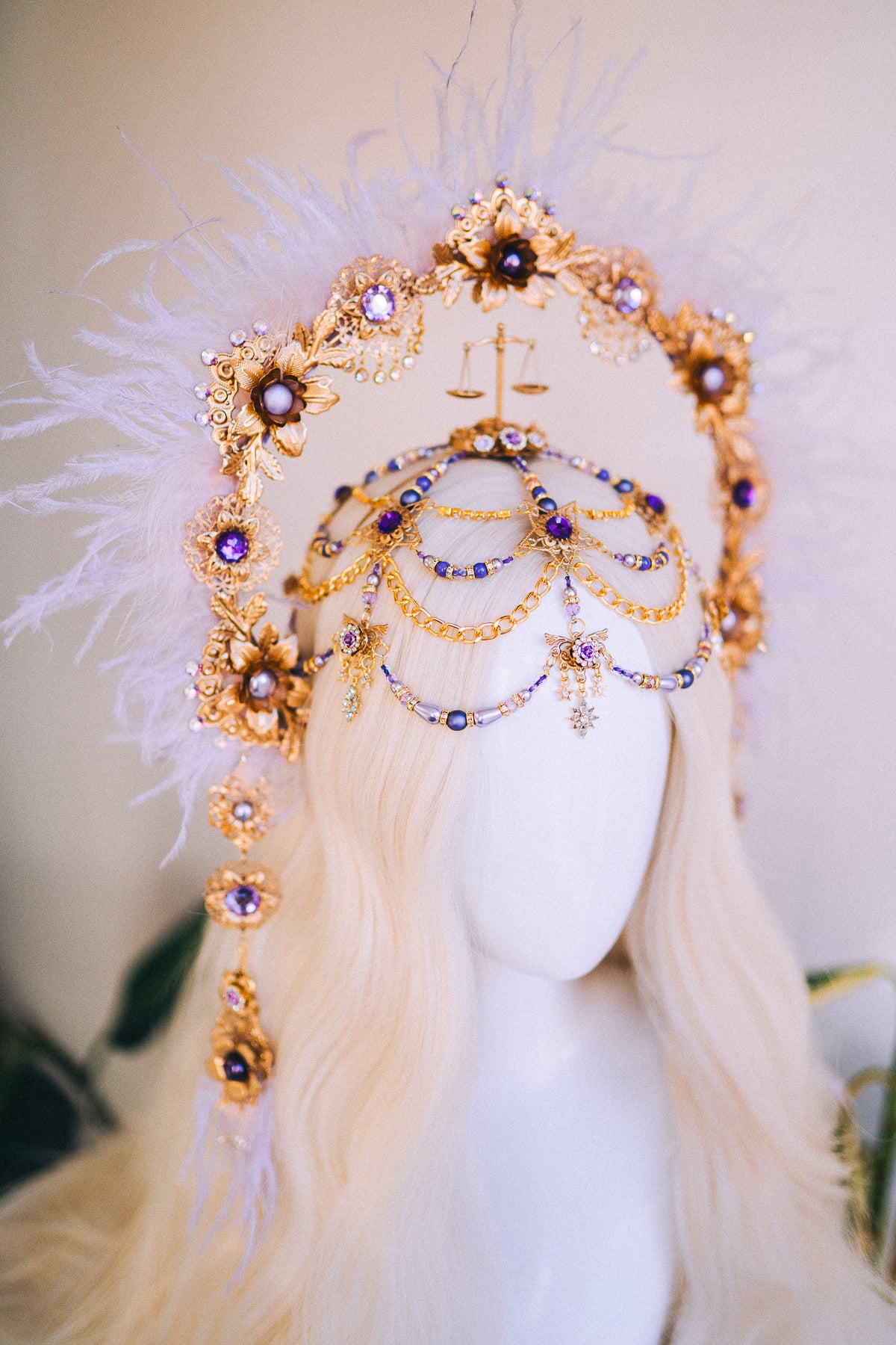 Zodiac Sign Libra Lavender Crown