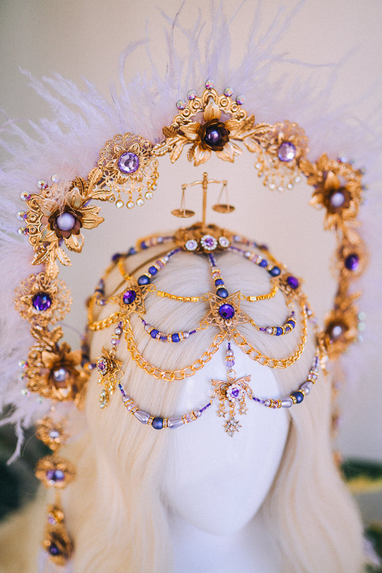 Zodiac Sign Libra Lavender Crown