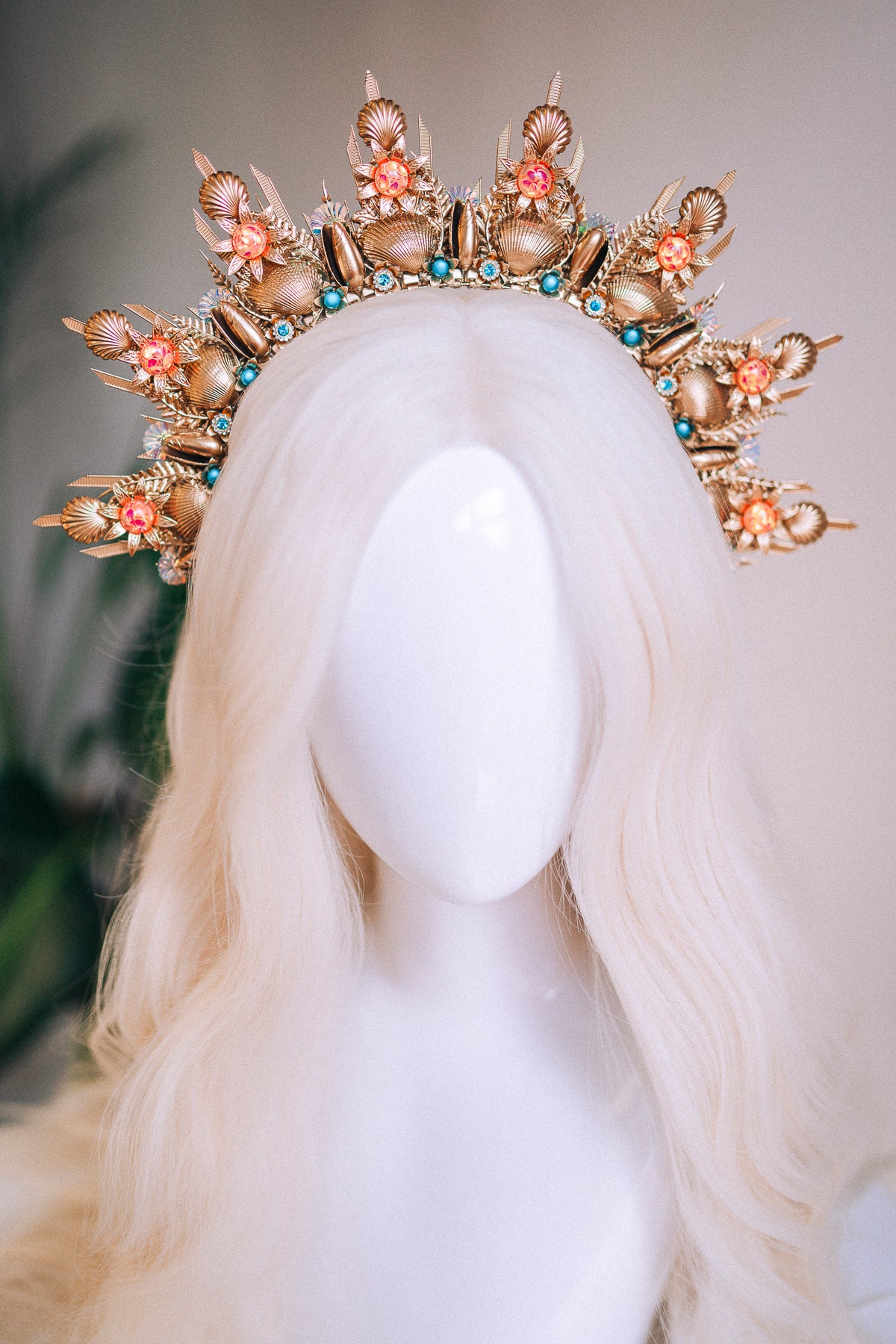 Mermaid Halo Crown Halloween Shell Headpiece