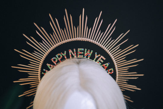 Load image into Gallery viewer, Festival Headpiece Happy New Year
