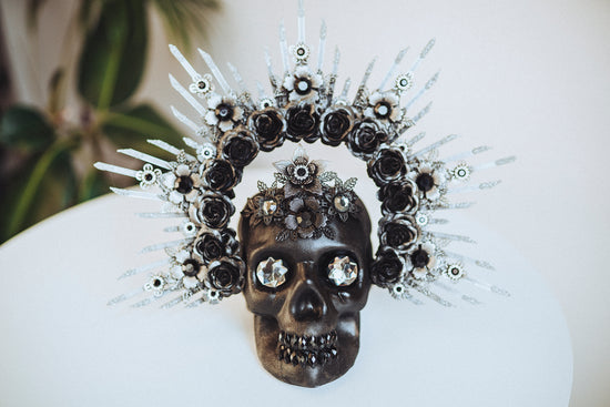 Grey Sugar Skull Home Decoration Halloween