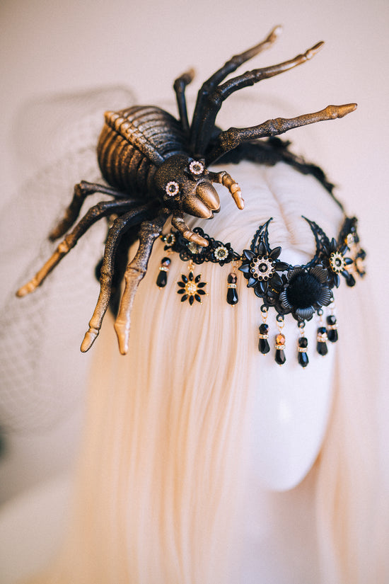 Halloween Spider Tiara Black