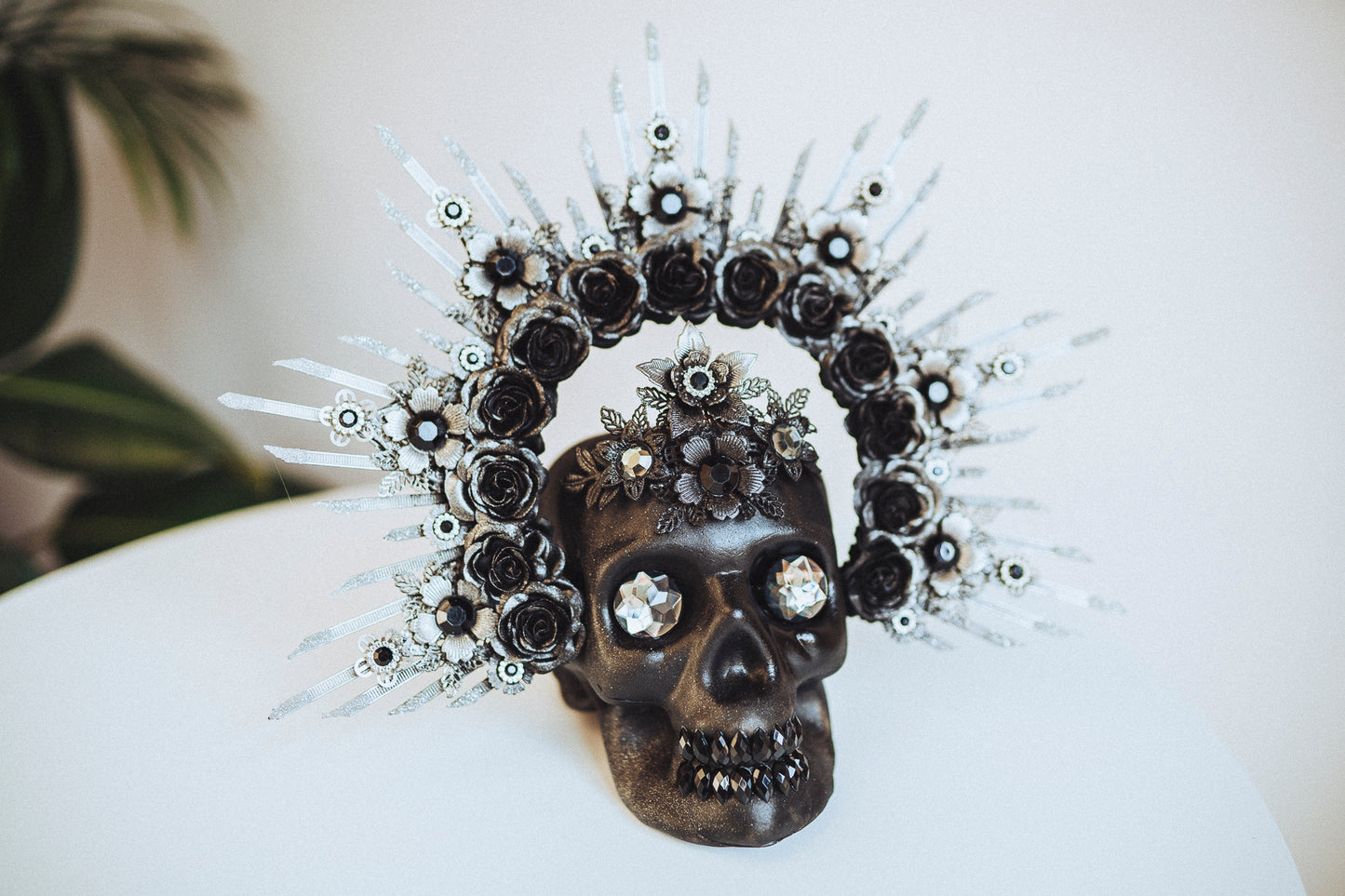 Grey Sugar Skull Home Decoration Halloween