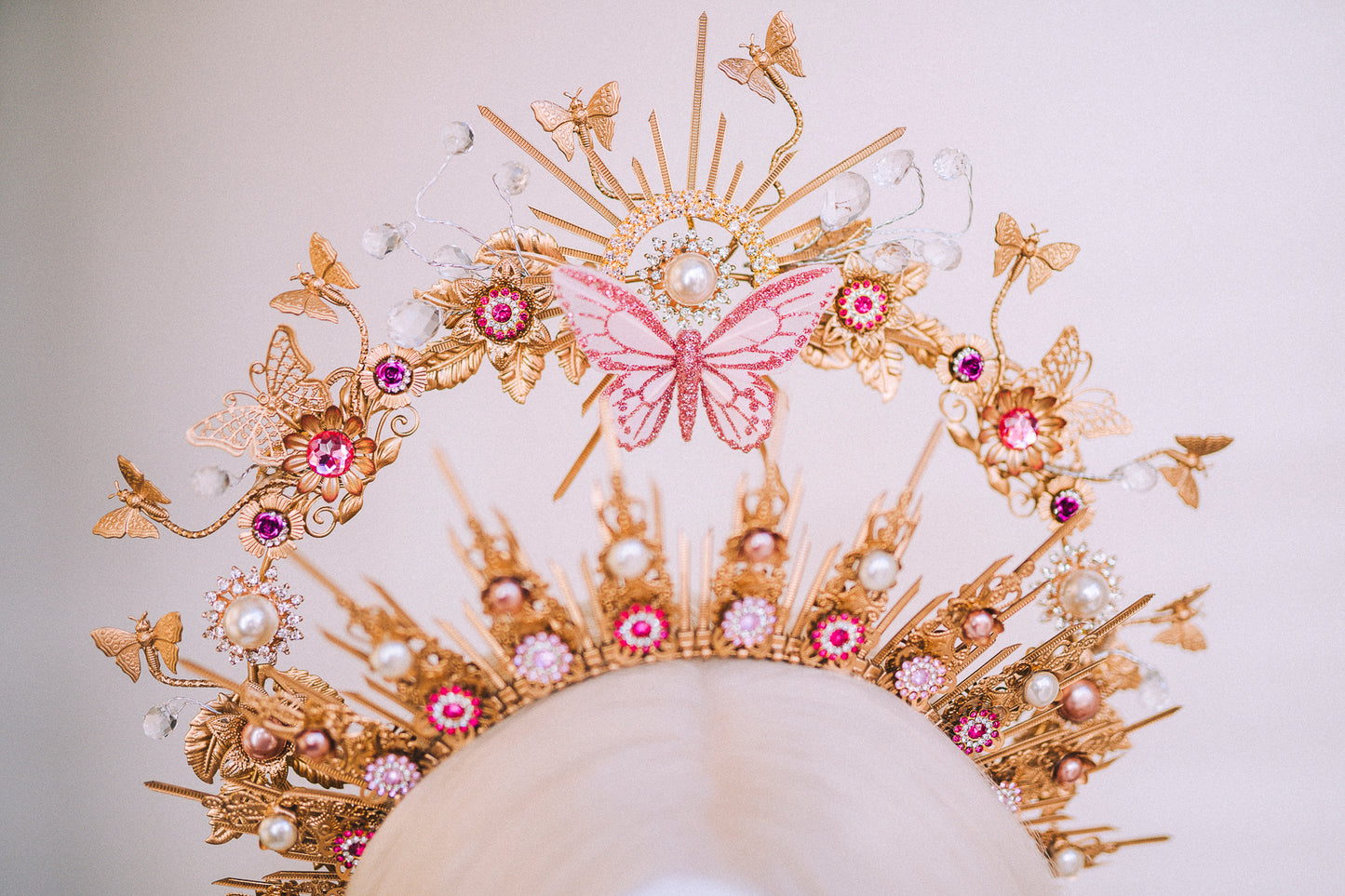Load image into Gallery viewer, Zodiac Sign Virgo Butterfly Crown
