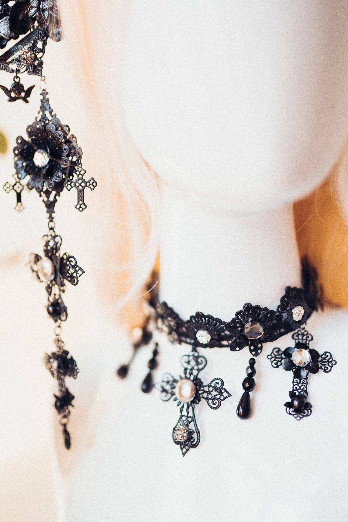 Black Choker Necklace Madonna Collection