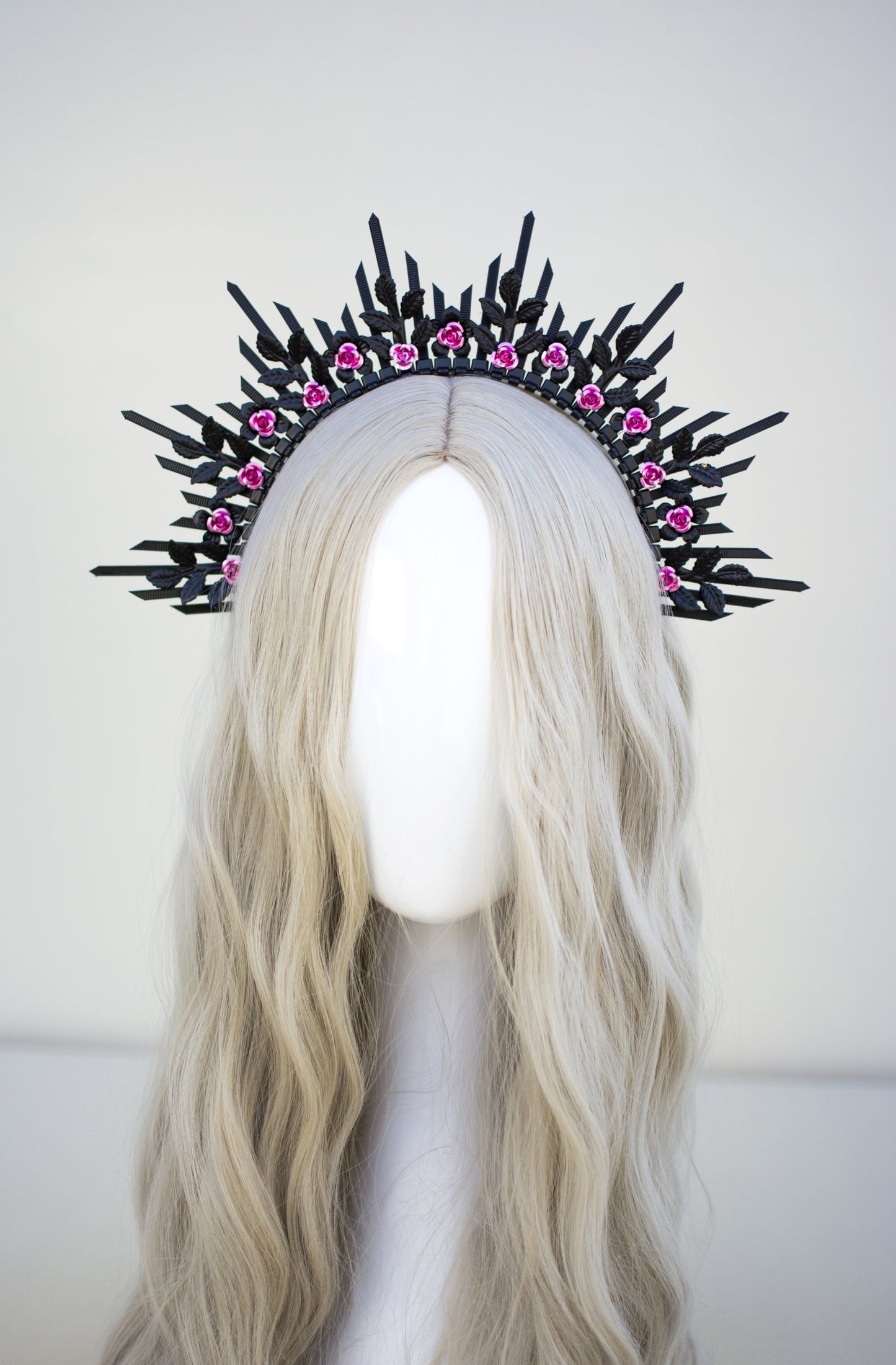 Load image into Gallery viewer, Silver Flower Halo Crown

