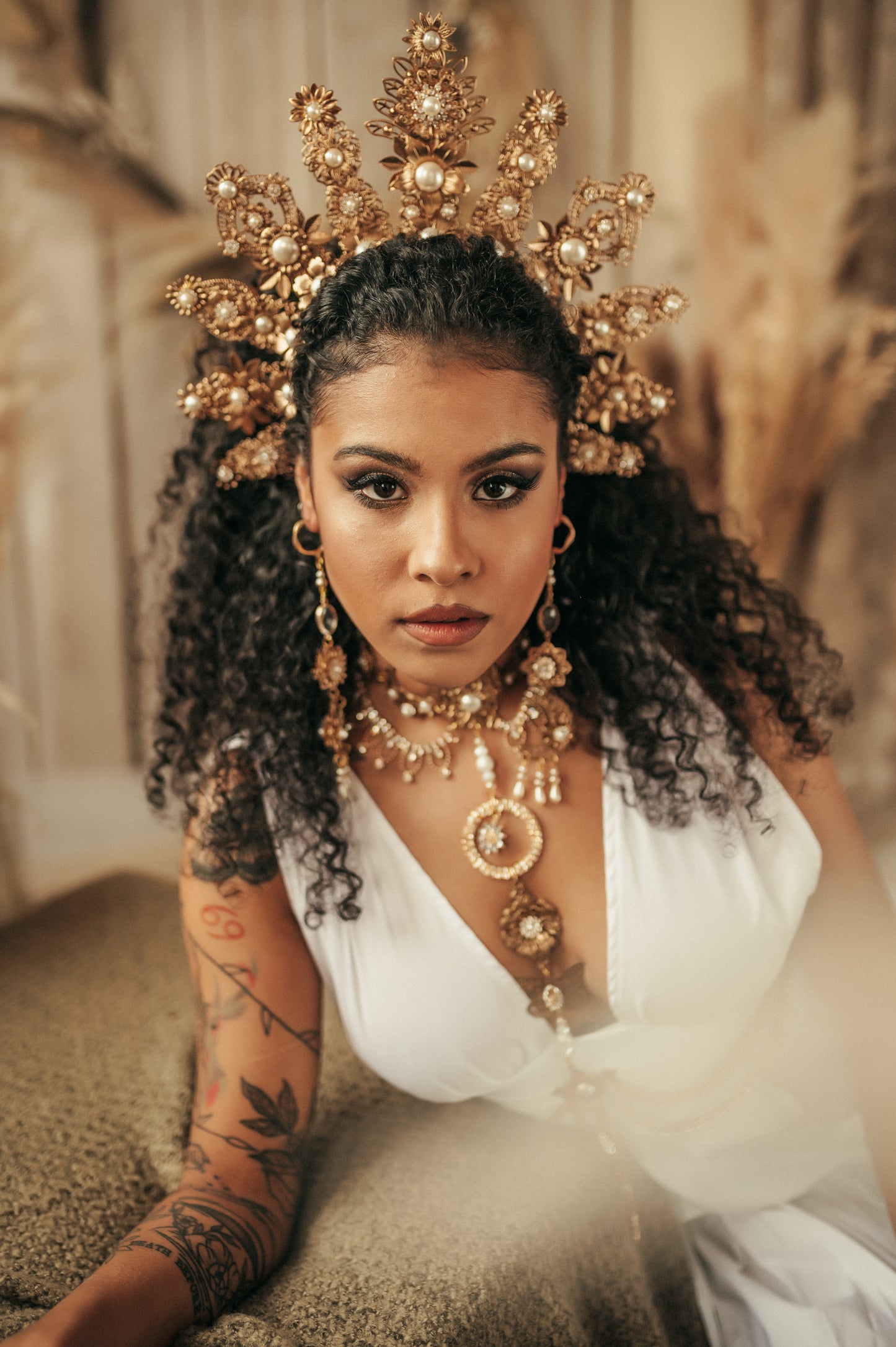 Gold Moon Crown Boho Collection