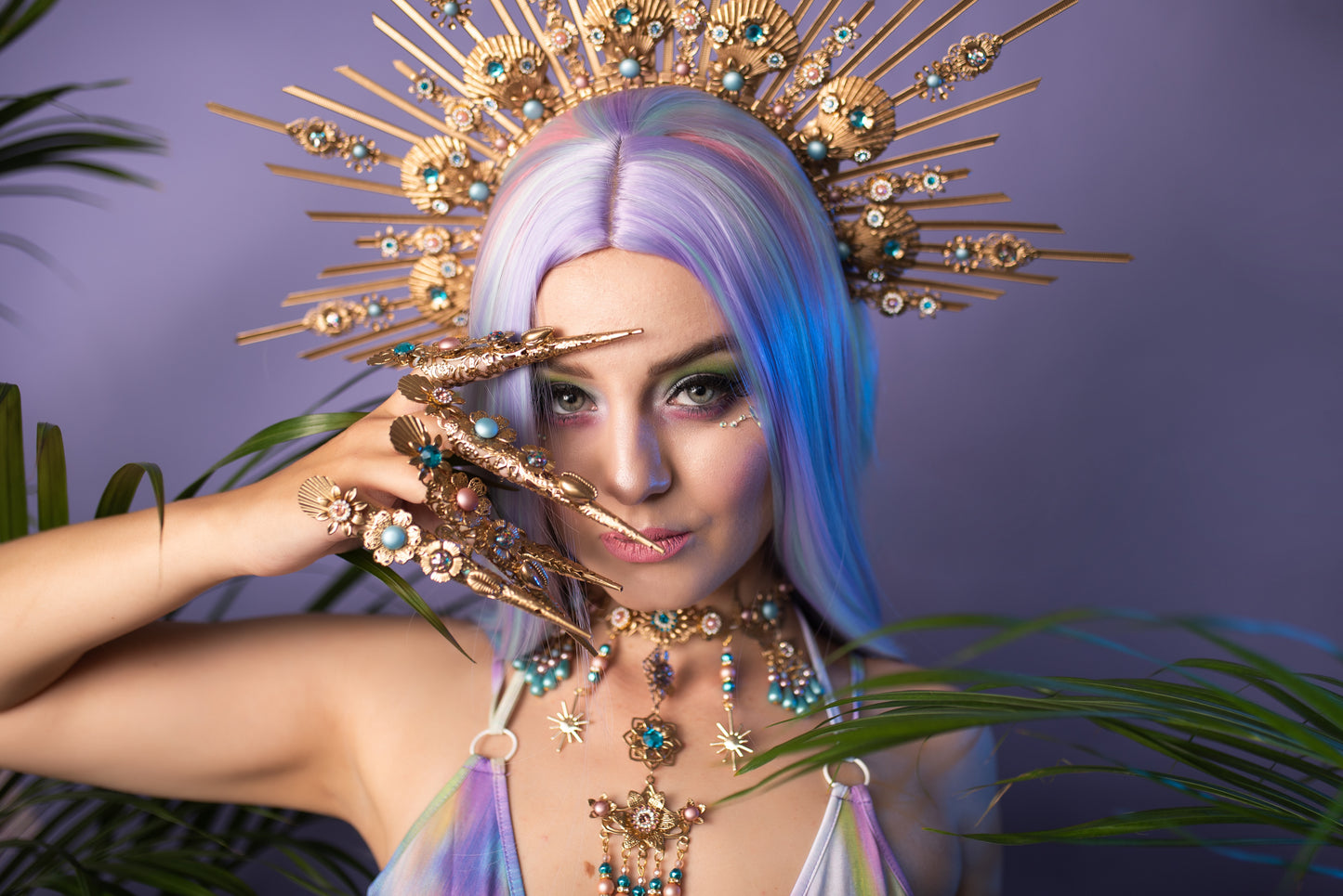 Mermaid Lavender Necklace