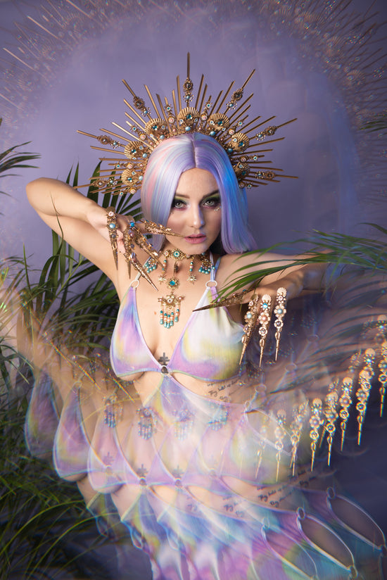 Mermaid Lavender Necklace