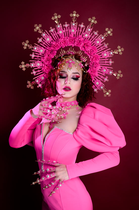 Pink Halo Crown Madonna Collection